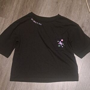 Black Graphic Tee For Kids